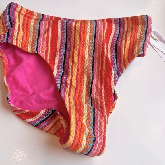 Jessica Simpson FEMME STRIPE
Escape to Pacific High-Waist Bikini
Bottom US Small - Picture 8 of 10